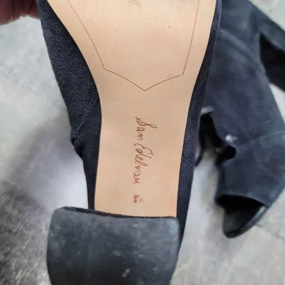 Sam Edelman Open Toe High Heels Black 8.5 - Picture 2 of 5